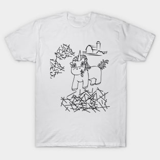 Unicorn at the Farm T-Shirt